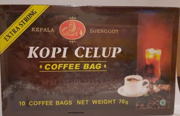 KEPALA DJENGGOT Coffee Bag 10 sachet @7gr (KEPALA DJENGGOT Kopi Celup 10 kantung @7gr) (Copy)