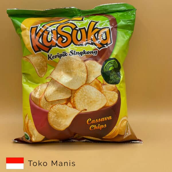 KUSUKA Keripik Singkong Jagung 180 g(KUSUKA Cassava Chips Corn 180 g)