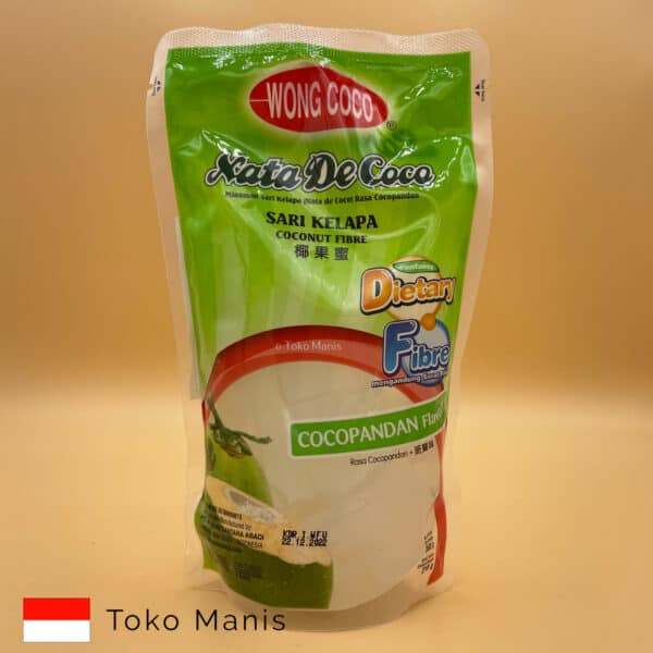 WONG COCO Nata De Coco Sari Kelapa Cube 210 g