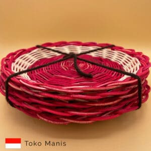 NESIA Rotan Borden Diamater 23 cm per 6 (NESIA Piring Rotan Diameter 23 cm 6 buah)