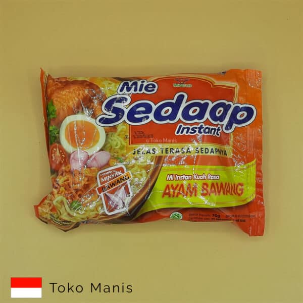 SEDAAP Mie Instant Ayam Bawang 70 g (SEDAAP Instant Noodle Onion Chicken 70 g)
