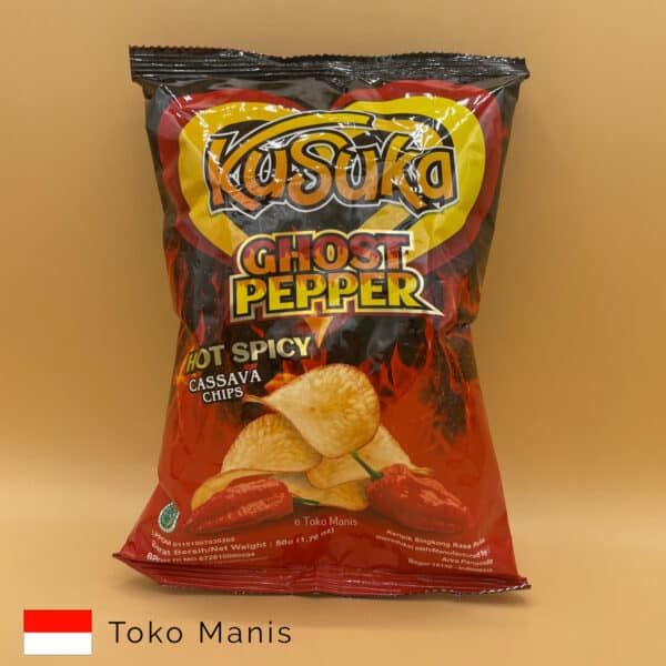KUSUKA Cassava Chips Ghost Pepper 50 gr