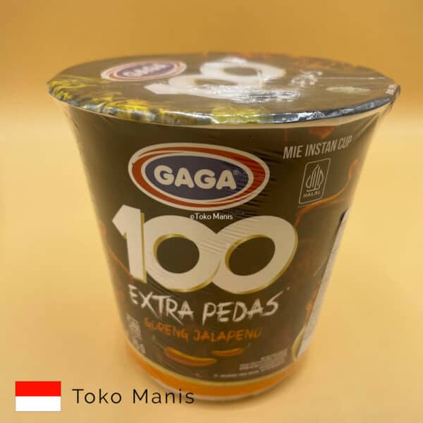 GAGA 100 Extra Pedas Goreng Jalapeno Cup 75 gr