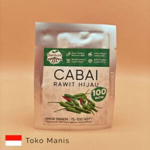 GEMBURIN Benih Cabai Rawit Hijau F1 Super 100 Biji
