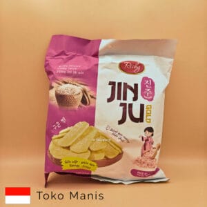 RICHY JINJU GOLD Rice Crackers Pink Salt 145 g